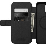 Nomad iPhone 14 Pro Max -suojakotelo, Modern Leather Folio, Horween-nahka, musta