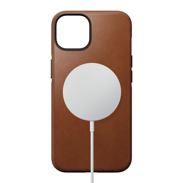 Nomad iPhone 14 Skal Modern Leather Case English Tan