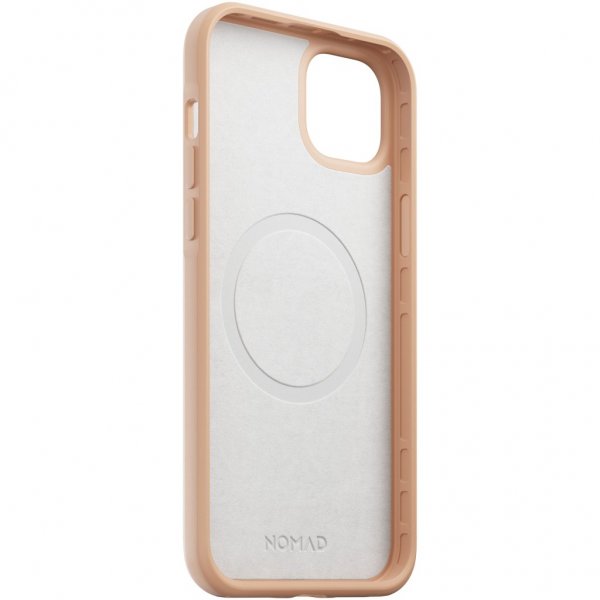 Nomad iPhone 14 Plus -kuori, Modern Leather Case, Natural