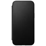 Nomad iPhone 14 Plus Modern Leather Folio -suojakotelo, musta