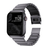 Nomad Apple Watch 44/45/46mm/Apple Watch Ultra -ranneke, Aluminum Band, Space Gray