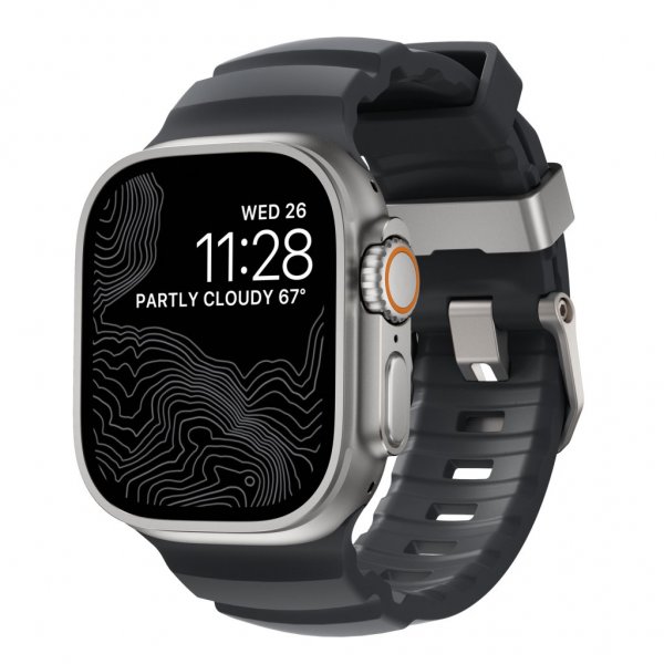 Nomad Apple Watch 44/45/46mm/Apple Watch Ultra -ranneke, Rocky Point Storm