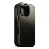 Nomad iPhone 16 Pro -suojakuori Modern Leather Folio Horween Green Chrome