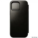 Nomad iPhone 16 Pro Max Modern Leather Folio -suojakotelo, Horween, vihreä kromi