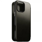 Nomad iPhone 16 Pro Max Modern Leather Folio -suojakotelo, Horween, vihreä kromi