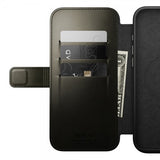 Nomad iPhone 16 Pro Max Modern Leather Folio -suojakotelo, Horween, vihreä kromi