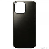 Nomad iPhone 16 Pro Max -suojakuori Modern Leather Case Horween Green Chrome