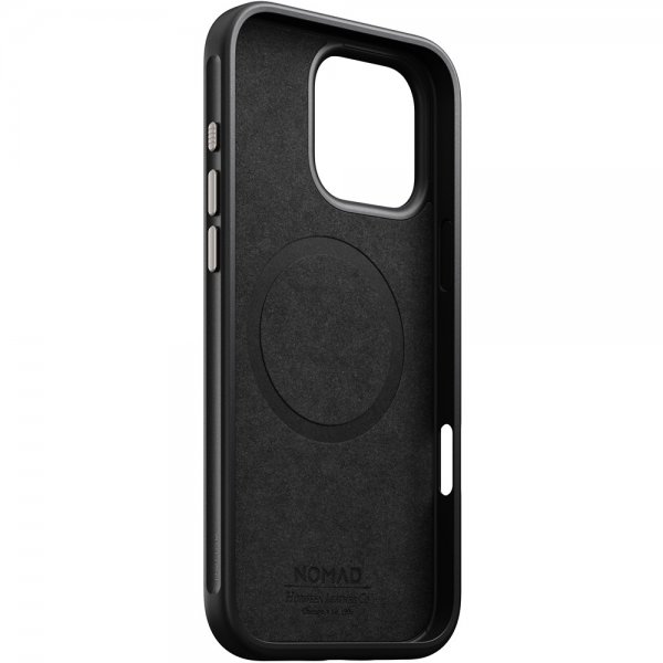 Nomad iPhone 16 Pro Max -suojakuori Modern Leather Case Horween Green Chrome