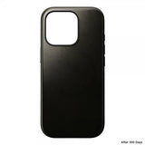 Nomad iPhone 16 Pro Kuori Modern Leather Case Horween Green Chrome
