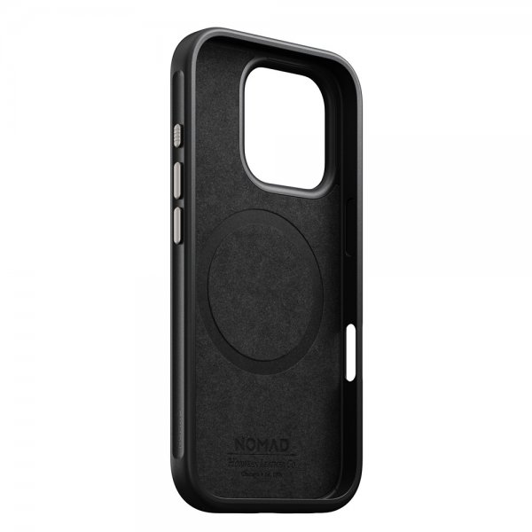 Nomad iPhone 16 Pro Kuori Modern Leather Case Horween Green Chrome