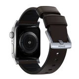 Nomad Apple Watch 44/45/46mm/Apple Watch Ultra ranneke Active Band Pro Silver Hardware Classic Brown