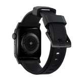 Nomad Apple Watch 38/40/41/42mm ranneke Rugged Band Black Hardware musta