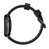 Nomad Apple Watch 38/40/41/42mm ranneke Rugged Band Black Hardware musta