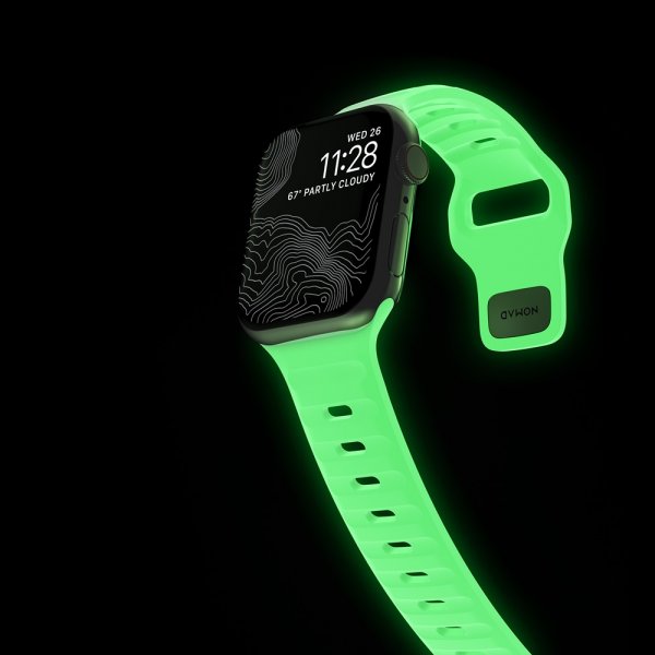 Nomad Apple Watch 38/40/41/42mm ranneke Sport Band Glow 2.0