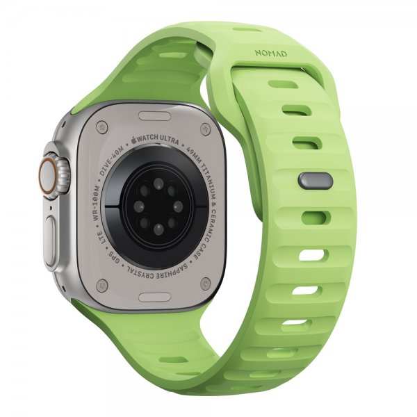 Nomad Apple Watch 44/45/46mm/Apple Watch Ultra -ranneke Sport Band Glow 2.0