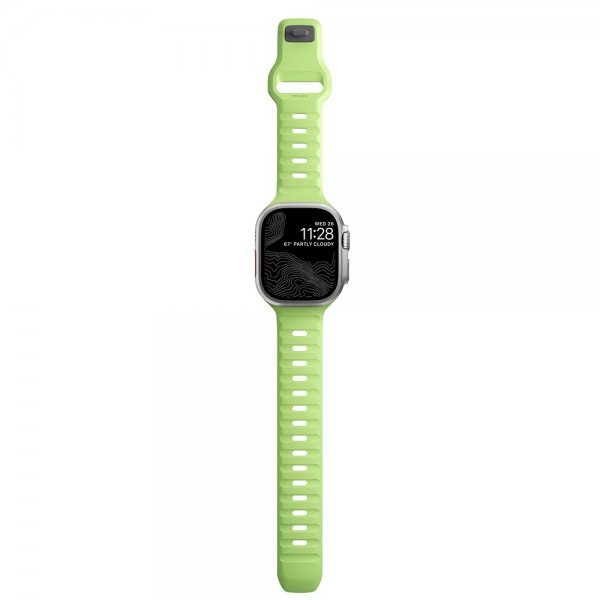Nomad Apple Watch 44/45/46mm/Apple Watch Ultra -ranneke Sport Band Glow 2.0