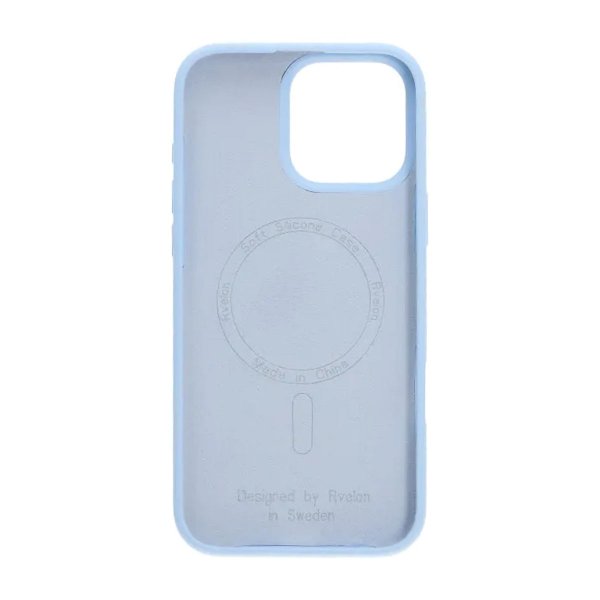 Rvelon iPhone 16 Pro Kuori Silikoni MagSafe Vaaleansininen