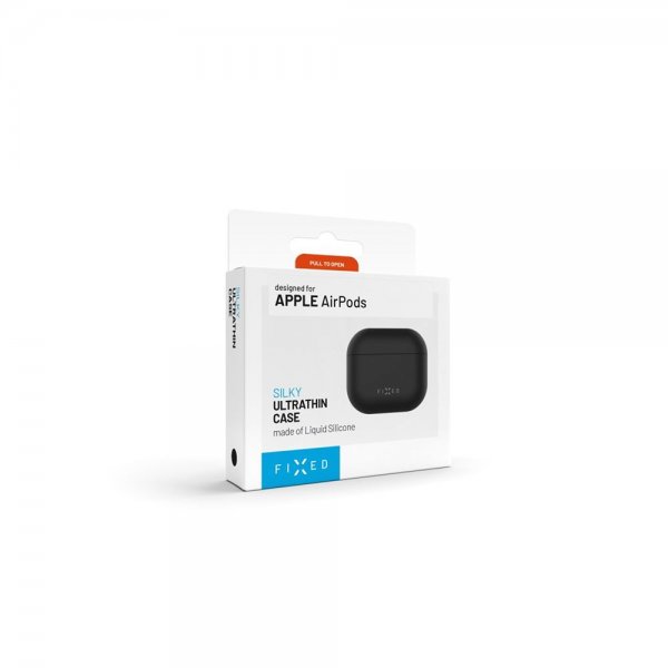 Fixed AirPods Pro 3 Silikonikuori Silky Musta