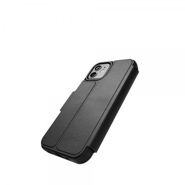 Tech21 iPhone 12/iPhone 12 Pro Kotelo EvoLite Wallet Musta