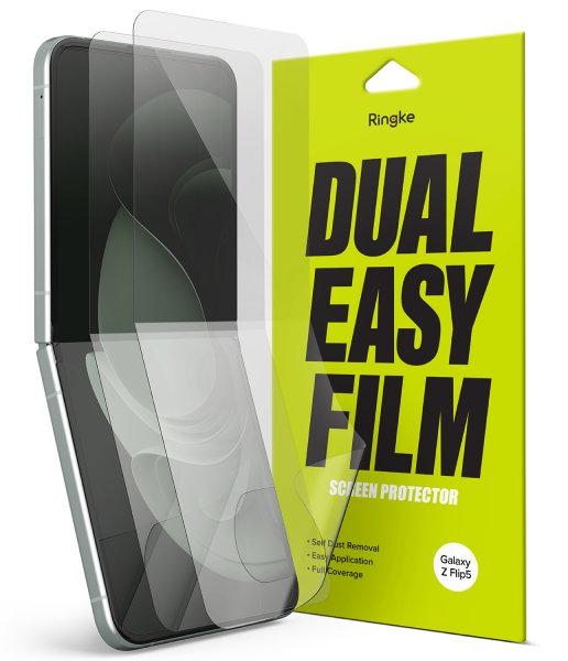 Ringke Samsung Galaxy Z Flip 5 Näytönsuoja Dual Easy Film 2-pakkaus