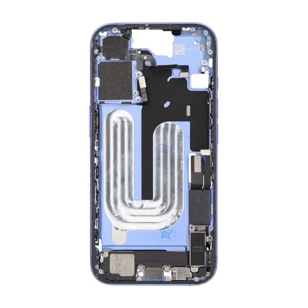 Keskirunko pientarvikkeineen iPhone 16 - Sininen OEM