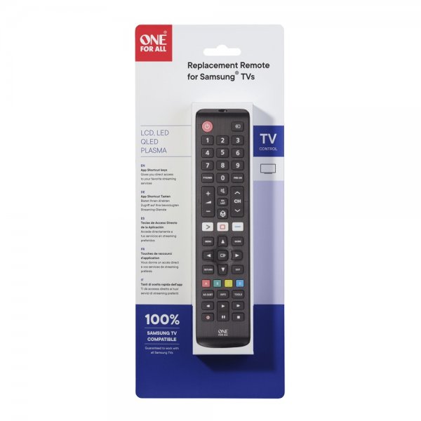 One For All URC 4910 -kaukosäädin Samsung TV:lle