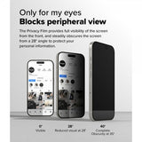 Ringke iPhone 16 Pro -näytönsuoja Easy Slide Privacy 2 kpl