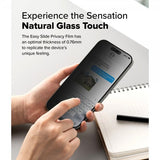 Ringke iPhone 16 Pro -näytönsuoja Easy Slide Privacy 2 kpl