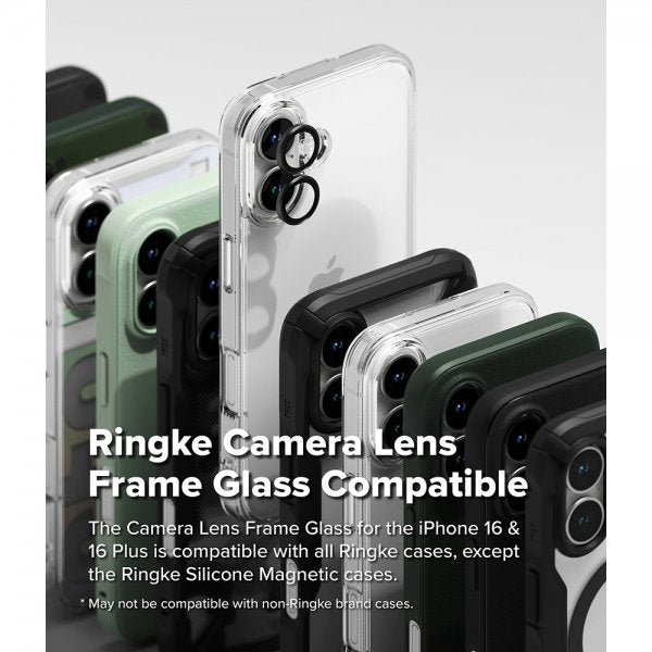 Ringke iPhone 16/iPhone 16 Plus kamerans linssuoja 2-pakkaus