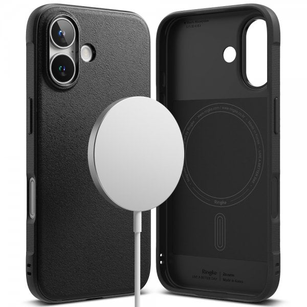 Ringke iPhone 16 Suojakuori Onyx Magnetic Musta