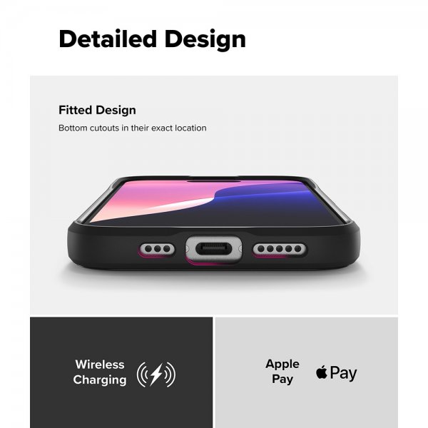 Ringke iPhone 16 Suojakuori Onyx Magnetic Musta