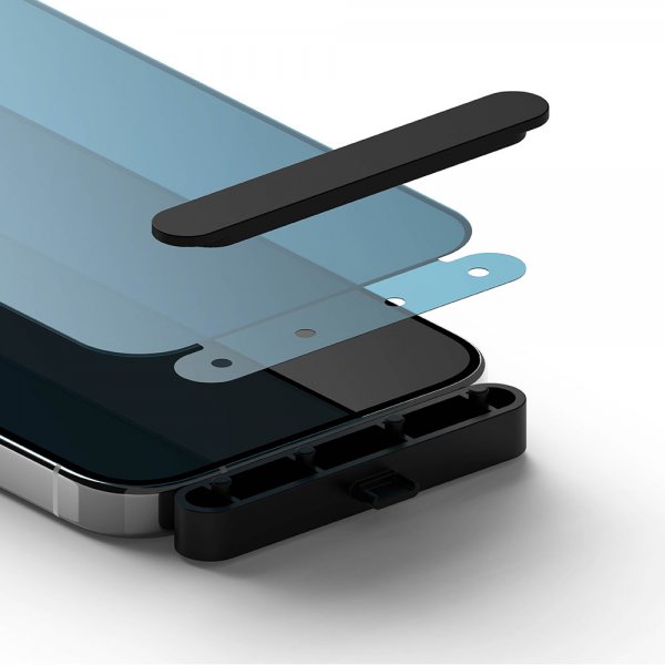 Ringke iPhone 15 Pro Max Näytönsuoja Privacy Tempered Glass Asennusapu