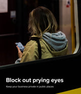 Ringke iPhone 15 Plus -yksityisyysnäytönsuoja karkaistua lasia asennuskehikon kanssa