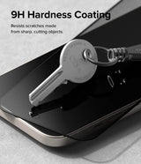 Ringke iPhone 15 Plus -yksityisyysnäytönsuoja karkaistua lasia asennuskehikon kanssa