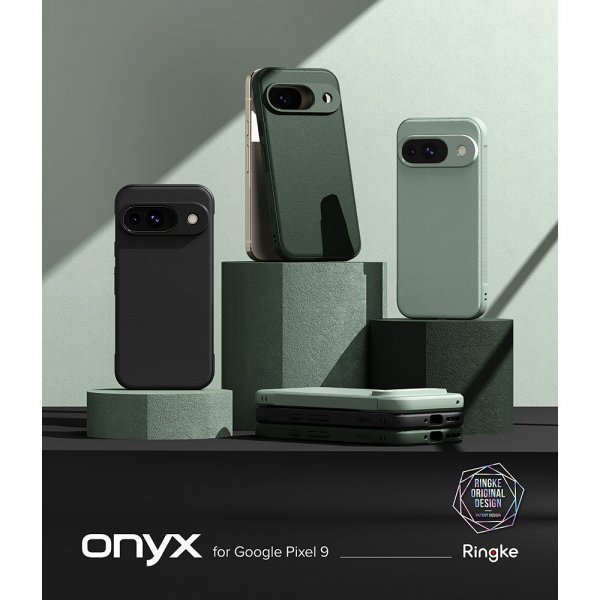 Ringke Google Pixel 9 -suojakuori, Onyx, tummanvihreä
