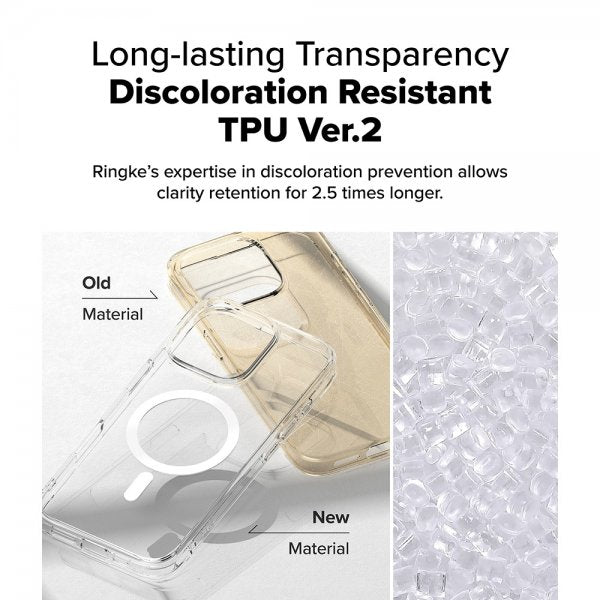 Ringke iPhone 16 Pro Max -suojakuori Fusion Magnetic Transparent