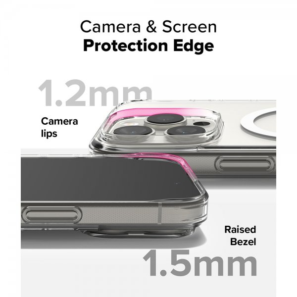 Ringke iPhone 16 Pro Max -suojakuori Fusion Magnetic Transparent