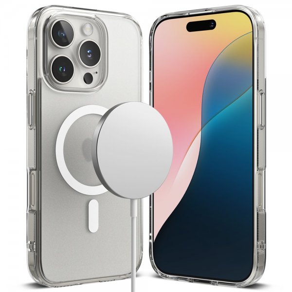 Ringke iPhone 16 Pro Max Kuori Fusion Magnetic Matte Transparent