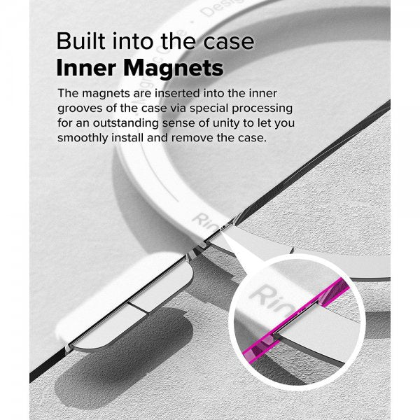 Ringke iPhone 16 Pro Max Kuori Fusion Magnetic Matte Transparent
