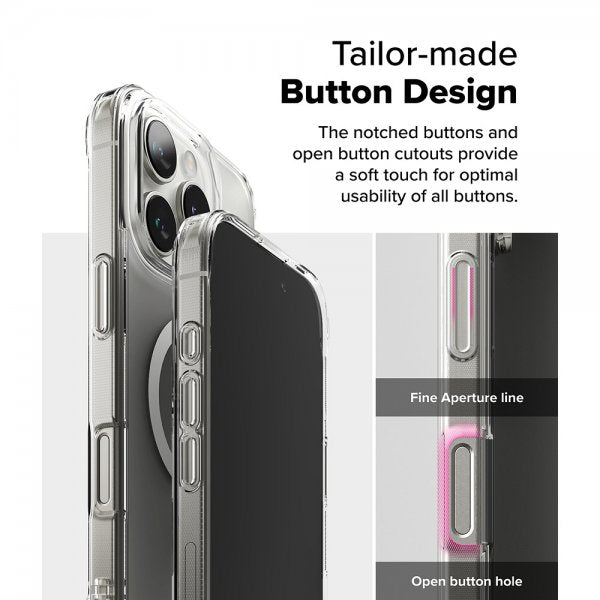 Ringke iPhone 16 Pro Max Kuori Fusion Magnetic Matte Transparent