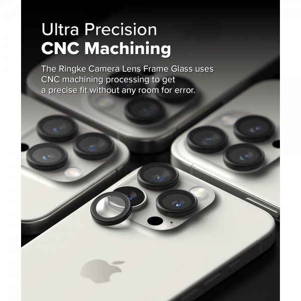 Ringke iPhone 16 Pro/iPhone 16 Pro Max Kameran linssins kehys 2-pakkaus