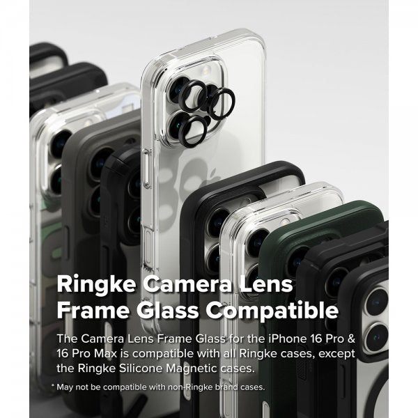 Ringke iPhone 16 Pro/iPhone 16 Pro Max Kameran linssins kehys 2-pakkaus