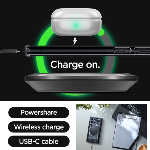 Spigen Samsung Galaxy S24 Ultra -suojakuori Ultra Hybrid MagFit Zero One Musta