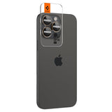 Spigen iPhone 16 Pro/Pro Max/17 Pro/Pro Max Kameran suojalasi GLAS.tR EZ Fit Optik Pro 2-pakkaus Desert Titanium