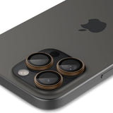 Spigen iPhone 16 Pro/Pro Max/17 Pro/Pro Max Kameran suojalasi GLAS.tR EZ Fit Optik Pro 2-pakkaus Desert Titanium