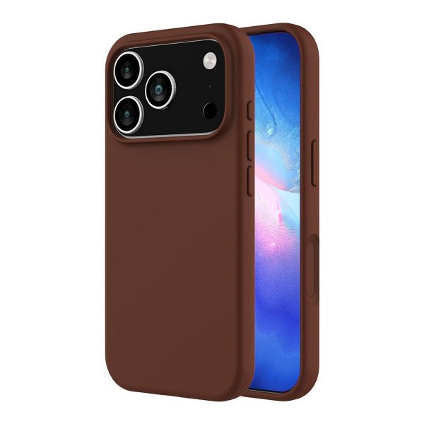 Rvelon iPhone 17 Pro Max Silikonikuori MagSafe Ruskea