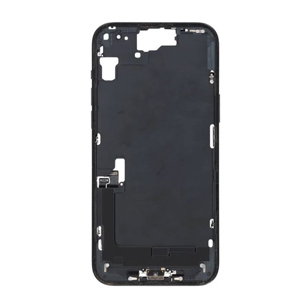 Keskikehys pienosilla iPhone 15 Plussalle - Musta OEM