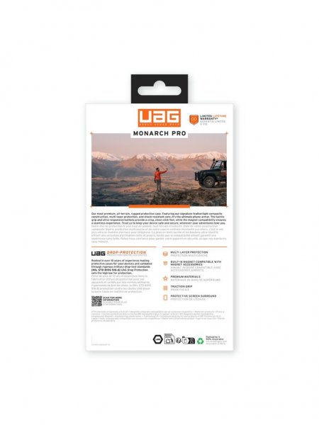 Urban Armor Gear (UAG) Samsung Galaxy S25 Plus -suojakuori Monarch Pro MagSafe Carbon Fiber