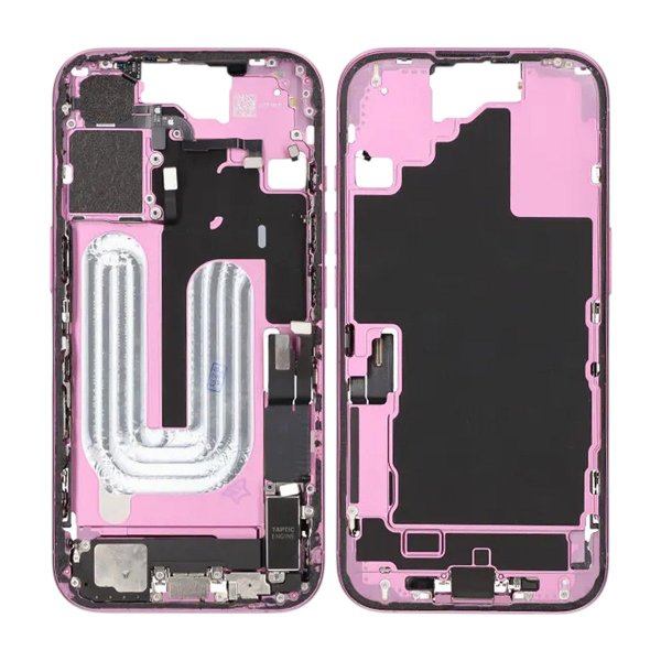 Keskikehys pikkutarvikkeineen iPhone 16 - Violetti OEM