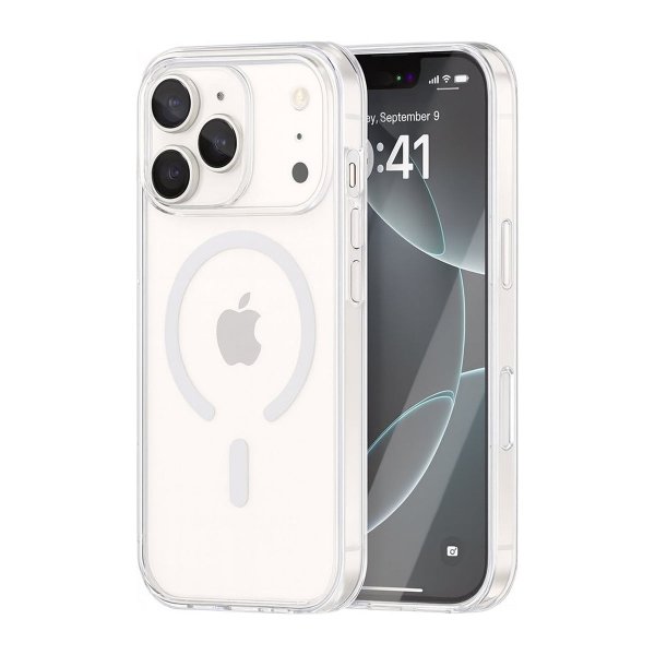 Rvelon iPhone 17 Pro Max Kuori Läpinäkyvä MagSafe Läpinäkyvä